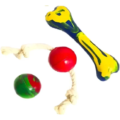 Pelota De Goma Caucho Para Perros Med/grandes 071202 Multicolor