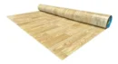 Piso Vinílico Símil Goma Madera Rollo X 10m2 Espesor 1.2m Marrón Claro