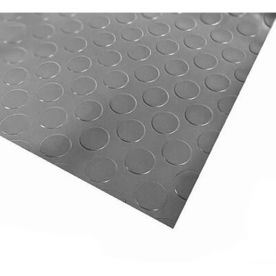 Piso Moneda Gris Pvc Simil Goma (1.50 X 1mt)