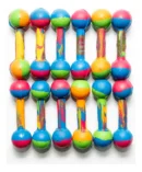 Juguete Para Perros De Goma Pesa Mediana Caucho Nat