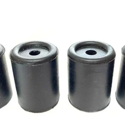 Tope De Goma Puerta Pack 4 Unidades 29 X 40 X 6mm  (cod 771) Negro Cilíndrica