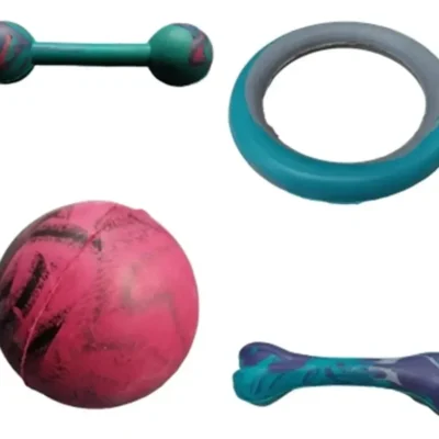 Kit Combo Juguetes De Goma Perros Medianos Mascotas 1 (dep)