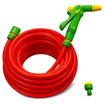 Manguera Riego Naranja 1/2 Reforzada 10 Mts + Pistola Acceso Naranja