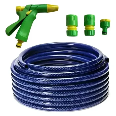 Manguera De Riego Trenzada Con Accesorios  1/2   X 50mts Azul