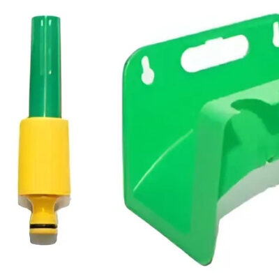 Lanza Pistola Riego Kit + Acc. Acople Rapido + Portamanguera