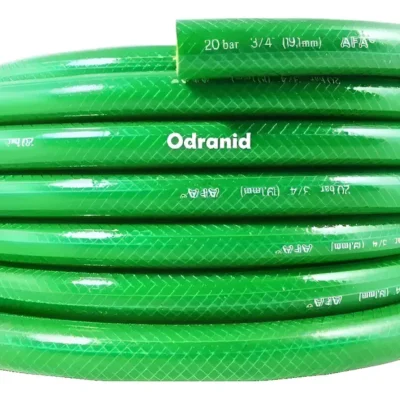 Manguera Riego Pvc 3/4 25m Reforzada Trenzada Odranid Jardín Verde