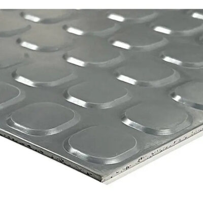 Piso Goma Baldosa Indelval Deco Gris Saldo 50x50 1m2 (4mm)