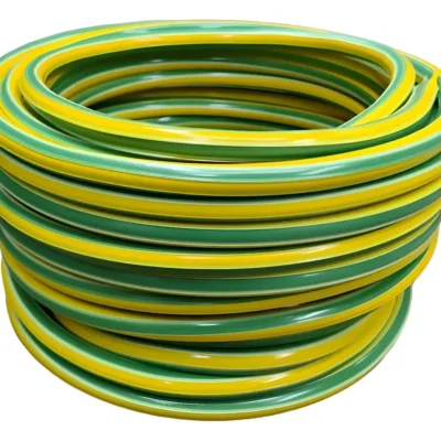 Manguera De Riego 1/2  Pvc Virgen Reforzada 15 Metros Color Verde/amarillo