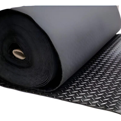 Piso De Goma Semilla Melon Espesor 3 Mm 1mt X 5mts Negro Semilla Melon