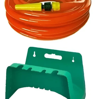Manguera De Riego 1/2 X 15mts + Soporte Porta Manguera      Naranja