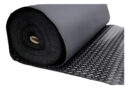 Piso De Goma/pvc Semilla Negro 3mm X 1mt Ancho Alto Transito Negro Semilla