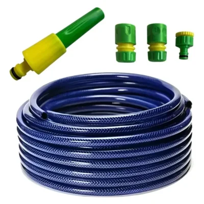 Manguera De Riego Trenzada Con Accesorios  1/2  X 15mts Azul