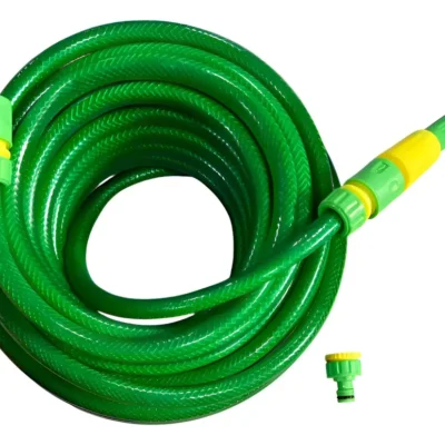 Manguera De Riego 3/4 Trenzada Reforzada X 15mts + Accesorio Verde