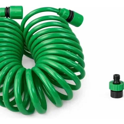 Manguera De Riego Espiral Kit + Lanza 15m + Accesorios Prem