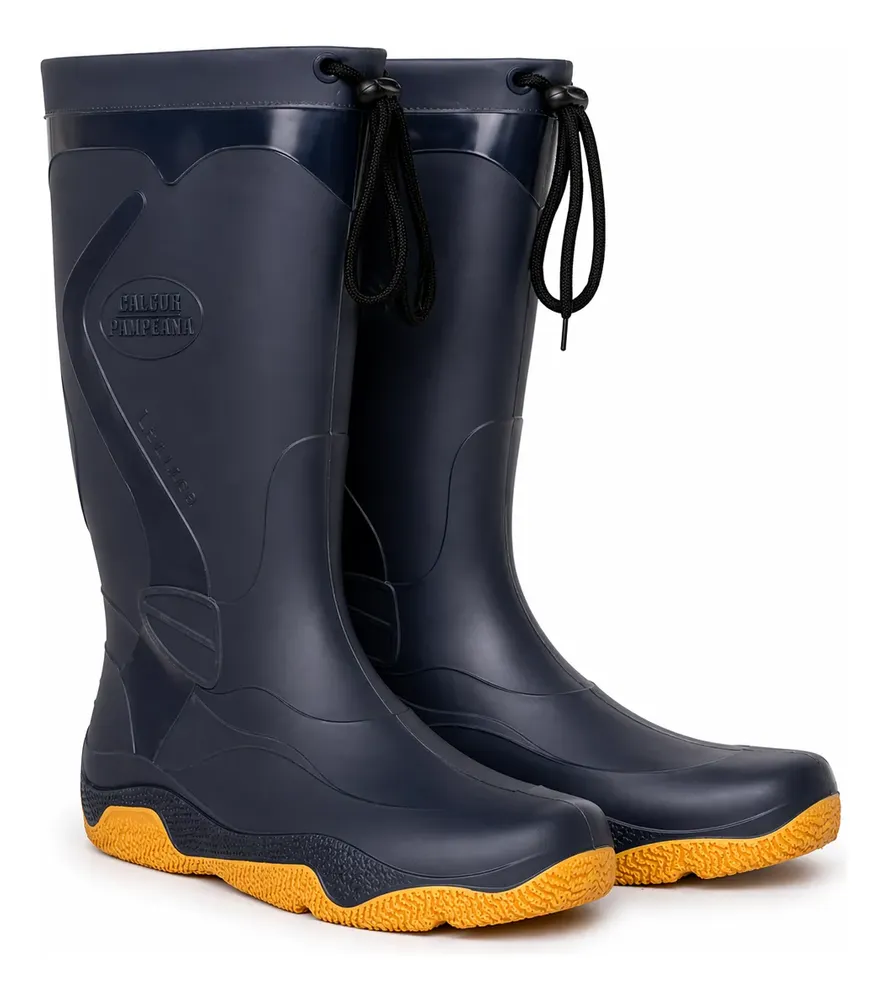 Bota Lluvia Náutica Marine Calfor Pampeana Cuello Cordon(dep - Image 10