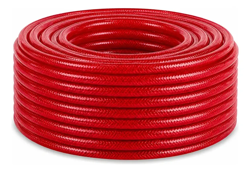 Manguera Presion Aire Roja 8mm 5/16 Rollo X 25mts Compresor