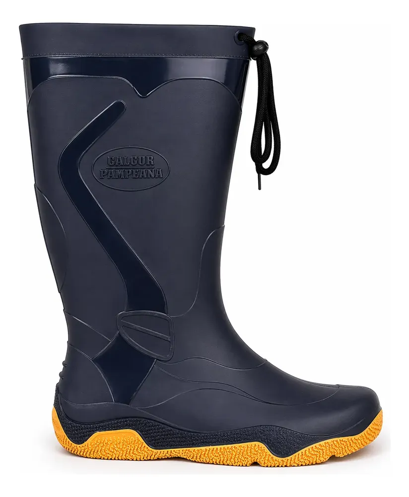 Bota Lluvia Náutica Marine Calfor Pampeana Cuello Cordon(dep - Image 9