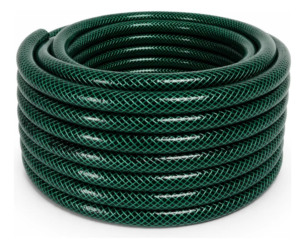 Manguera De Riego Trenzada 3/4 Presión Premium X 15 Mts Verde