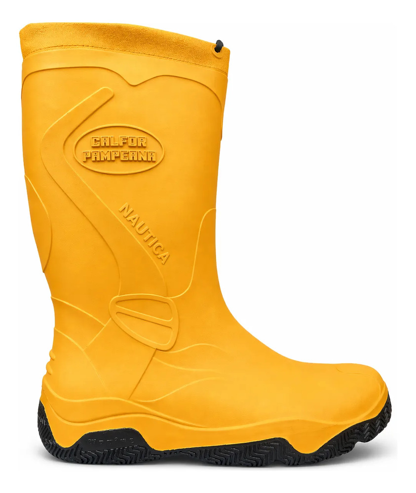 Bota Lluvia Náutica Marine Calfor Pampeana Cuello Cordon(dep