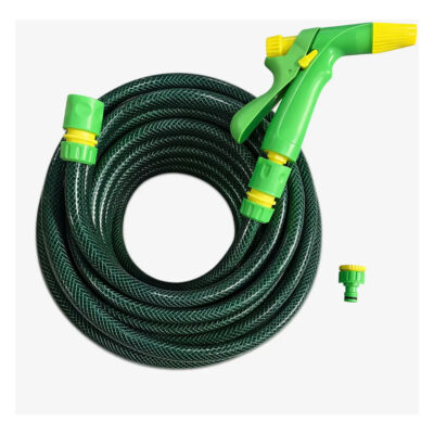Manguera De Riego 3/4 Trenzada Reforzada X 25mts + Accesorio Verde