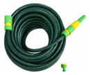 Manguera De Riego 3/4 Trenzada Reforzada X 25mts + Accesorio Verde